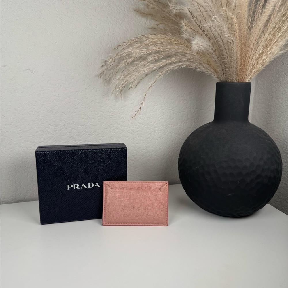 Authentic Prada Blush Pink Card Holder